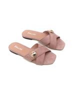 Кожаные шлепанцы Pollini - розовый(SA28191C0ETA3)