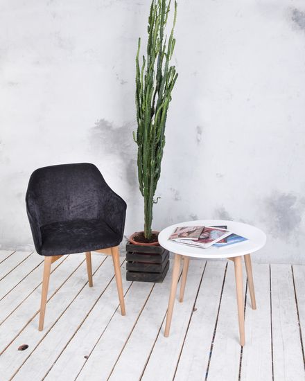 Кресло Канна 110 (бук/тон 2/ткань velvet lux 17)