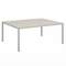 Стол-тандем 1800х1432х750 для 2 рабочих мест на металлокаркасе Lite VL-43