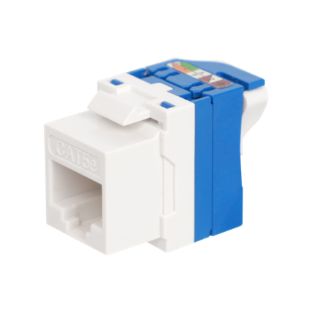 Модуль Keystone Toolless RJ45,  cat. 5e,  UTP,  180 град.,  белый