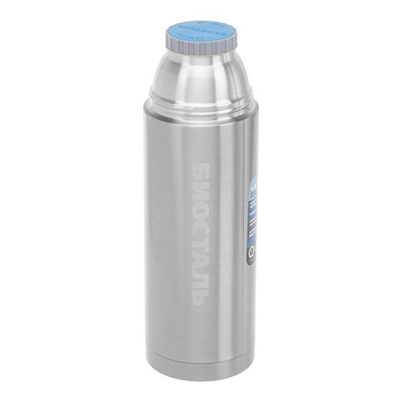 Термос 'BIOSTAL-АВТО' с узкой горл. и прям. кр., с термочехлом, 1,0л. (NBP-1000-1) Biostal