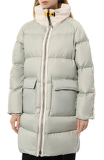 Пальто жен. PARAJUMPERS JADA 002 лёд с голубым