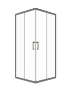 Душевая Ширма Triton Фикс-Графит 80х80