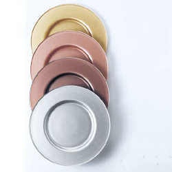 Тарелка подстановочная 34см IVV Aria коричневый металлик Италия вид