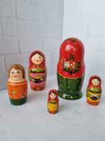 Матрешка "с курочкой" традиция 5 мест