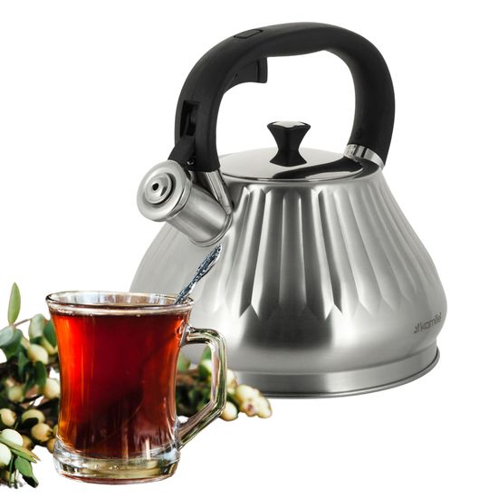 Чайник 3 л. из нержавеющей стали со свистком Kamille KM 0859