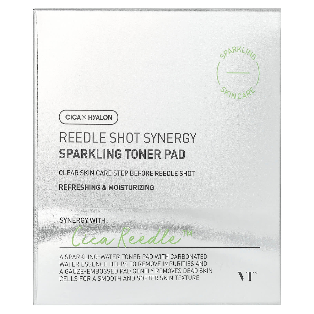 VT Cosmetics, Reedle Shot Synergy, спонжи с блестками, 80 спонжей