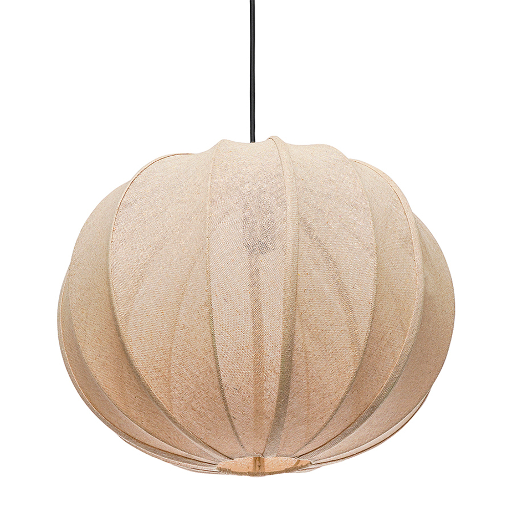 Светильник подвесной texture rib, D48 см, бежевый