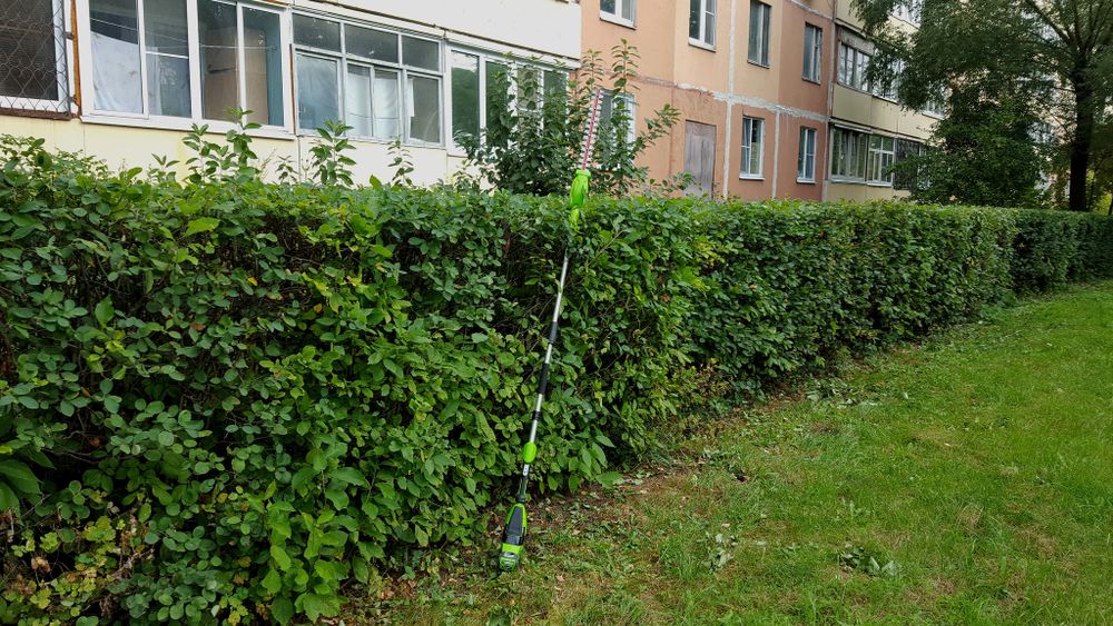 Аккумуляторный штанговый кусторез Greenworks G40PHAK2, 2300407UA,40v, 51см, c АКБ 2 А·ч и ЗУ