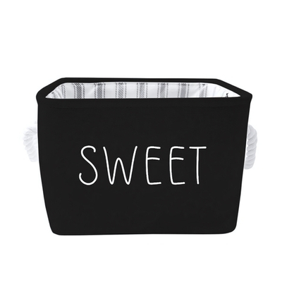 Корзина для хранения "Black", Д240 Ш240 В190, черный