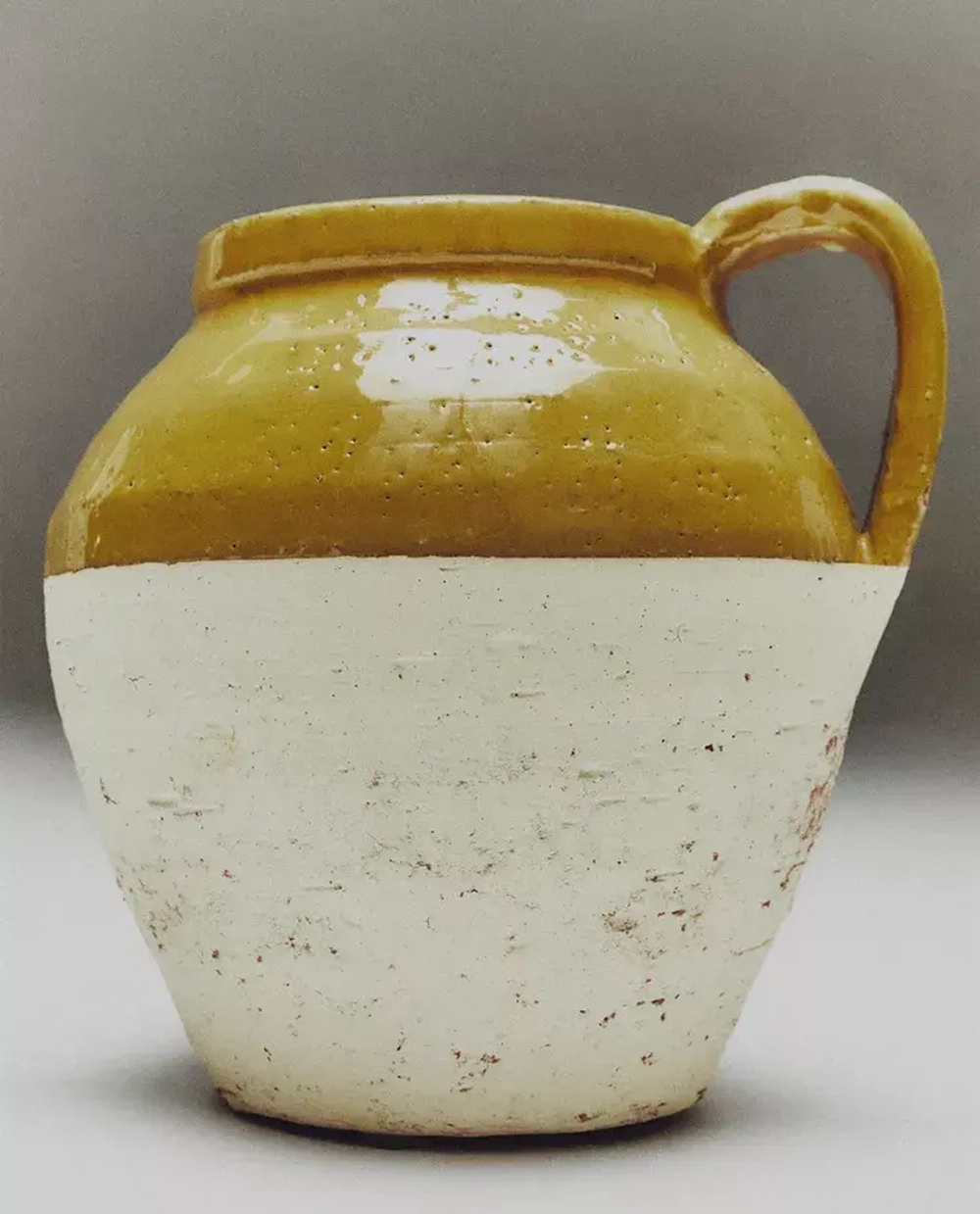 ZARA HOME МАЛЕНЬКАЯ ВАЗА В ДЕРЕВЕНСКОМ СТИЛЕ, ЖЕЛТО-КОРИЧНЕВЫЙ