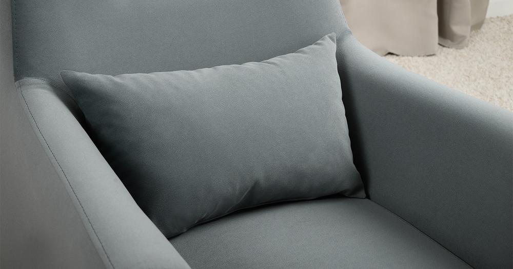 Барселона кресло для отдыха (серо-голубой)