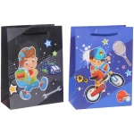 Пакет подарочный «Весёлый транспорт» 18*24*8,5 см, микс