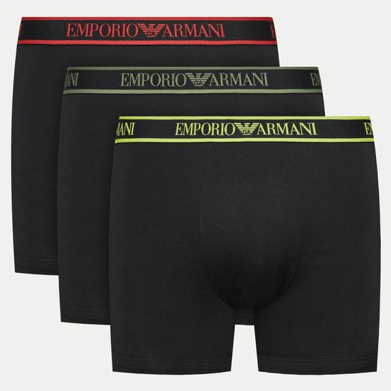 Набор мужских трусов боксеров 3в1 черные Emporio Armani 111473_4F717 21320