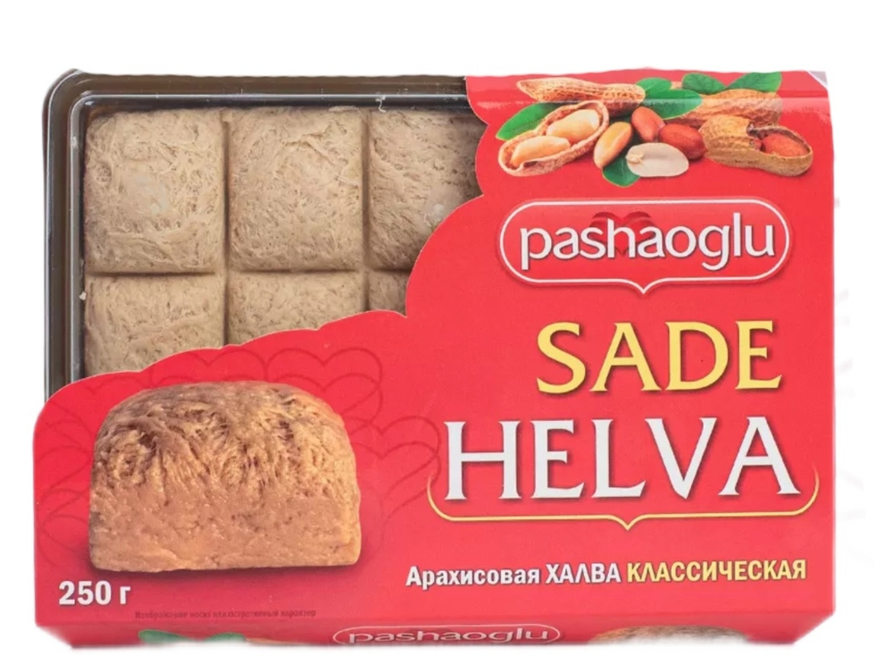 Халва "Pashaoglu" крымская арахисовая классическая 250г