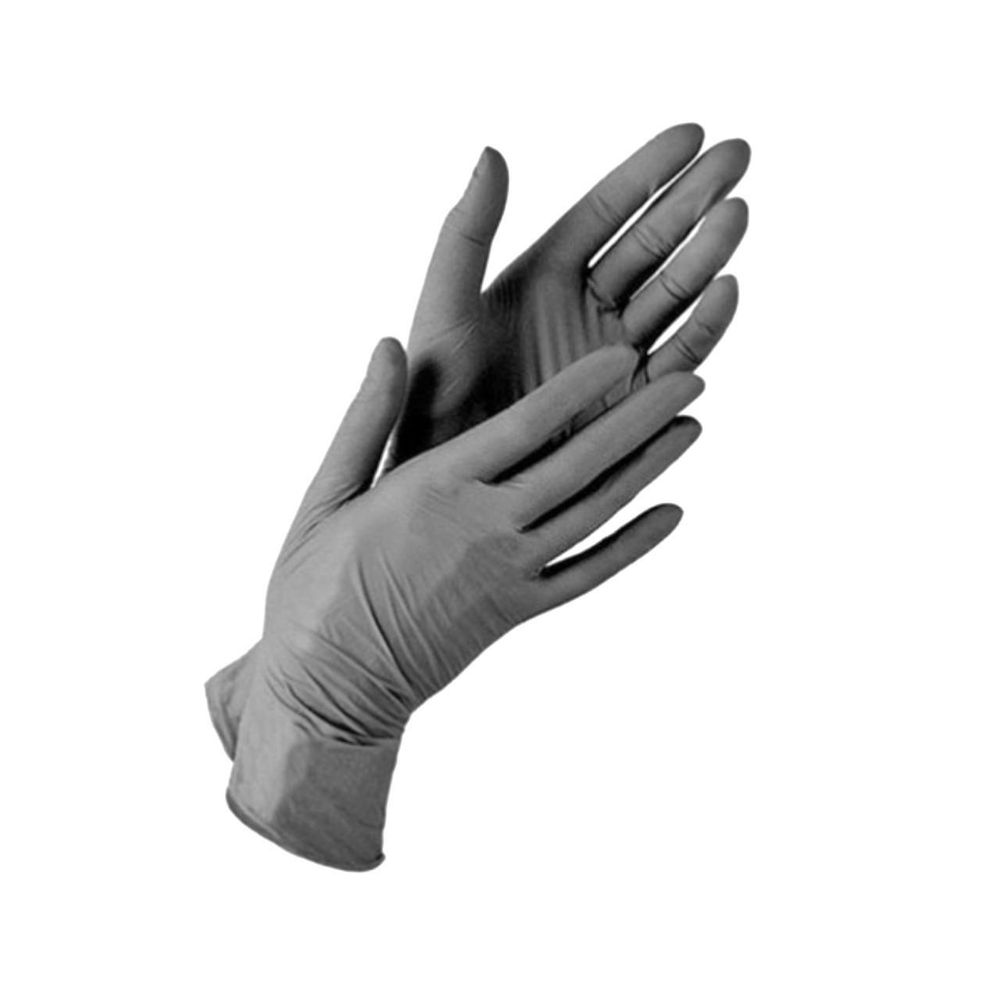BENOVY Перчатки нитриловые XS серые (50 пар)