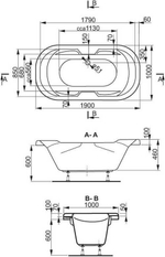 Акриловая ванна VAGNERPLAST GAIA 190