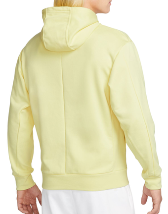 Мужская теннисная кофта Nike Court Fleece Tennis Hoodie - желтый