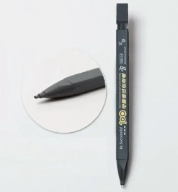 Карандаш строительный механический (цанговый) с ластиком и комплектом запасных сменных стержней. Модель карандаша ТМ013-А. Цвет корпуса Серый.