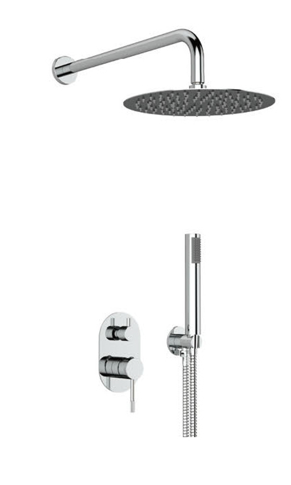 403563 Встроенный смес для душа с 2-функ. (ХРОМ) ViEiR  (6/1шт)