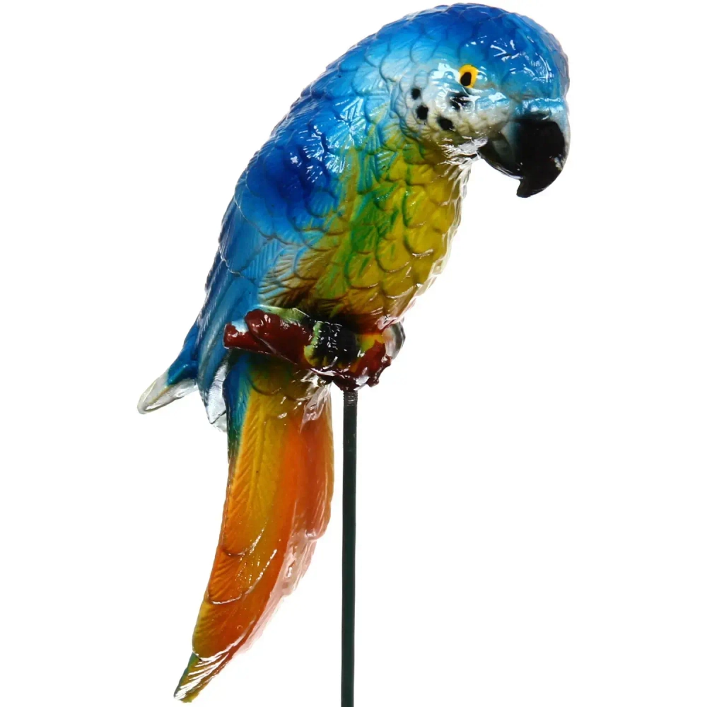 Фигура на спице «Попугай» 14*8*40см для отпугивания птиц