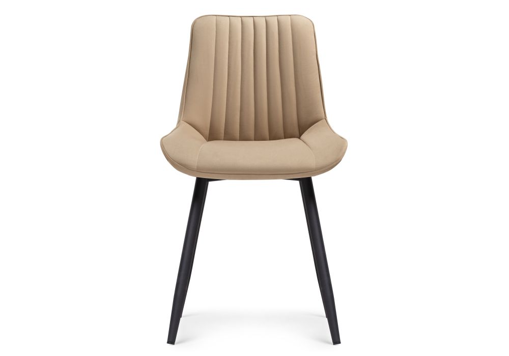 Стул на металлокаркасе Седа бежевый / черный
