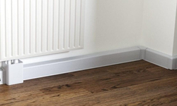 Плинтус ПВХ Smartprofile Aqua37 белый под покраску 95х37х2200 мм