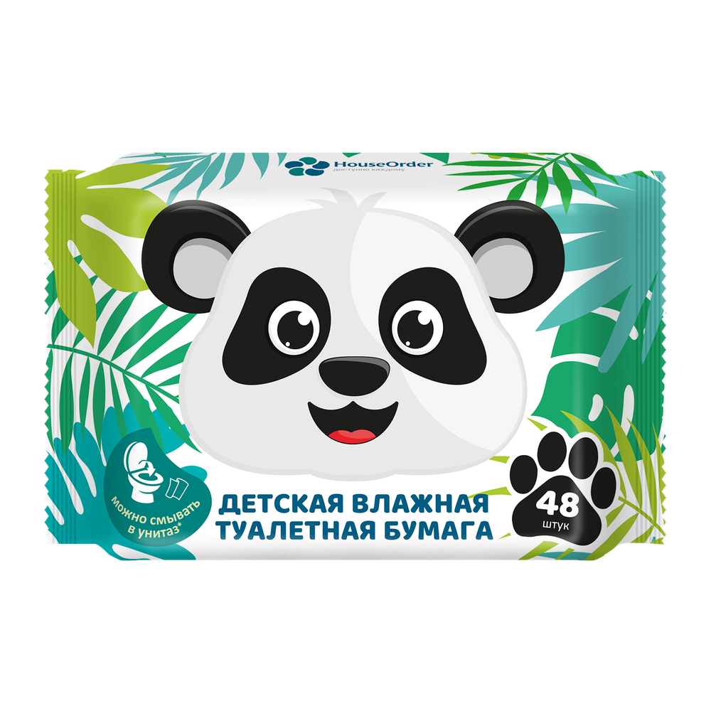 Детская влажная туалетная бумага 48 шт