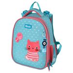 Ранец Först F-Top "Orange cat" 36*28*15 см, 2 отделения, 2 кармана, анатомическая спинка