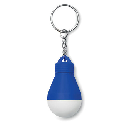 Пластиковый фонарь-брелок в виде лампочки Синий