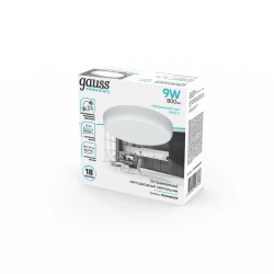 Светильник потолочный встраиваемый круг 9W 4000K 85mm Adjustable Frameless Gauss Elementary