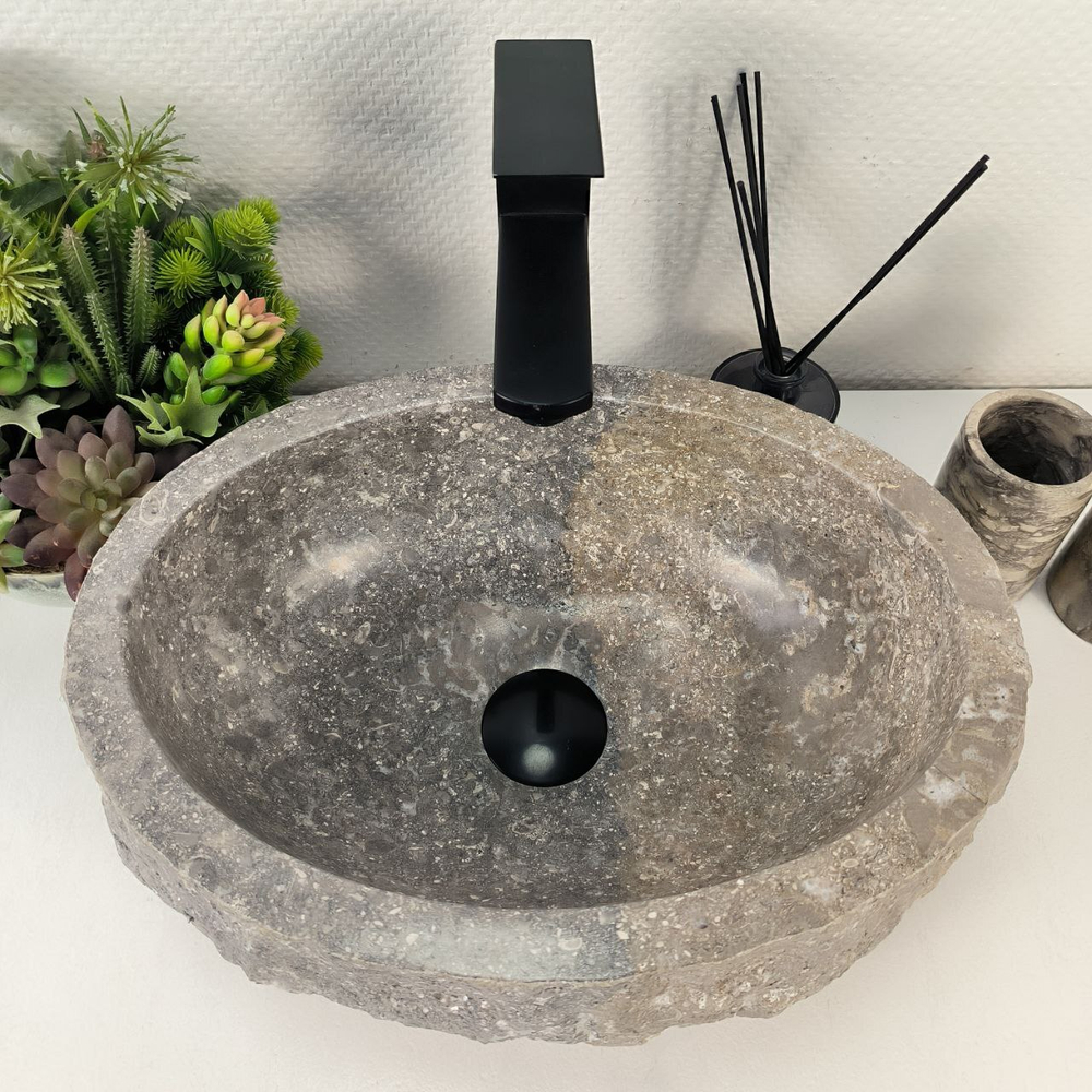 Раковина из мрамора Erozy Grey EM-64802 41*31*15 0190