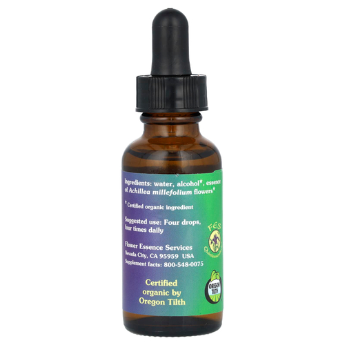 Flower Essence Services, тысячелистник, цветочная эссенция, 30 мл (1 жидк. унция)