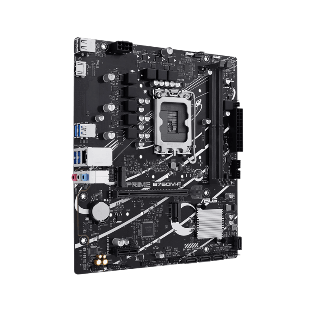 Материнская плата ASUS PRIME B760M-F, LGA1700 B760 2xDDR5 4xSATA3 2xM.2 RAID HDMI mATX