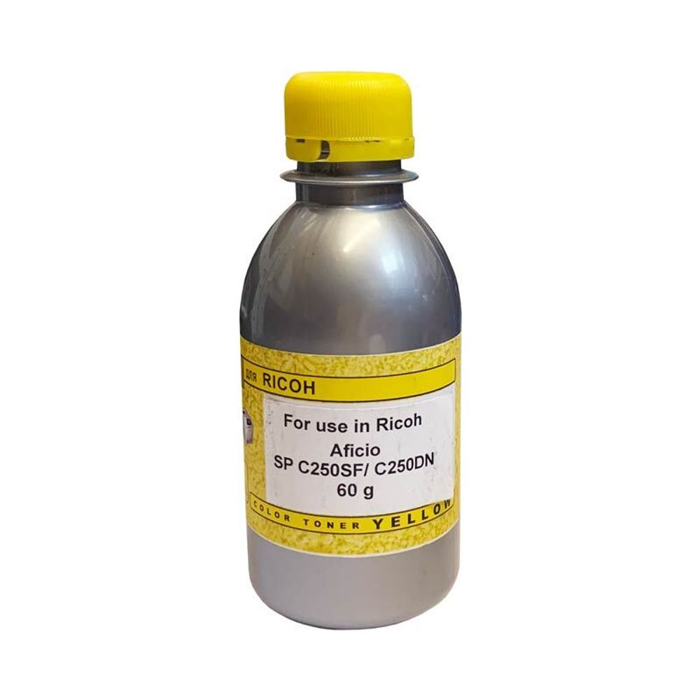 Тонер для RICOH SP C250 (60гр, желтый, Chemical) Silver ATM