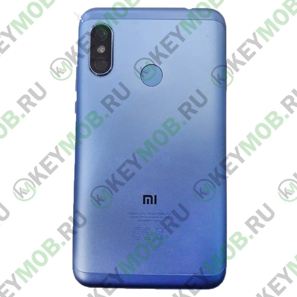 Крышка для Xiaomi Redmi 9 (M2004J19AG), Синяя, Оригинал