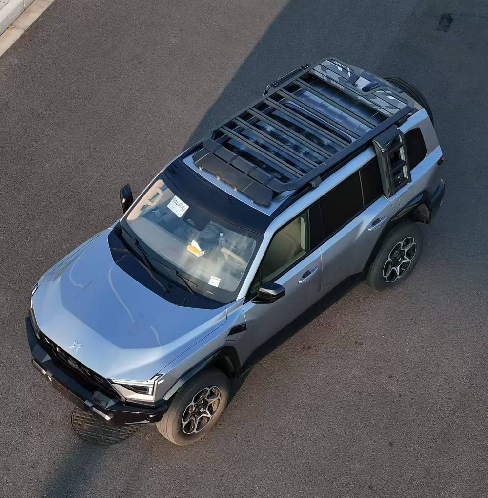 Платформа на крышу с лестницей и ящиком для DongFeng Mengshi M-Hero 817 М-Хиро багажник