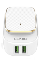 Адаптер 12W 2USB-A 2.4A (A2205) LDNIO CN