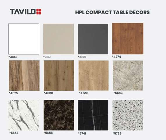 Стол Fuoz HPL, Ø60 см, индийский шесман