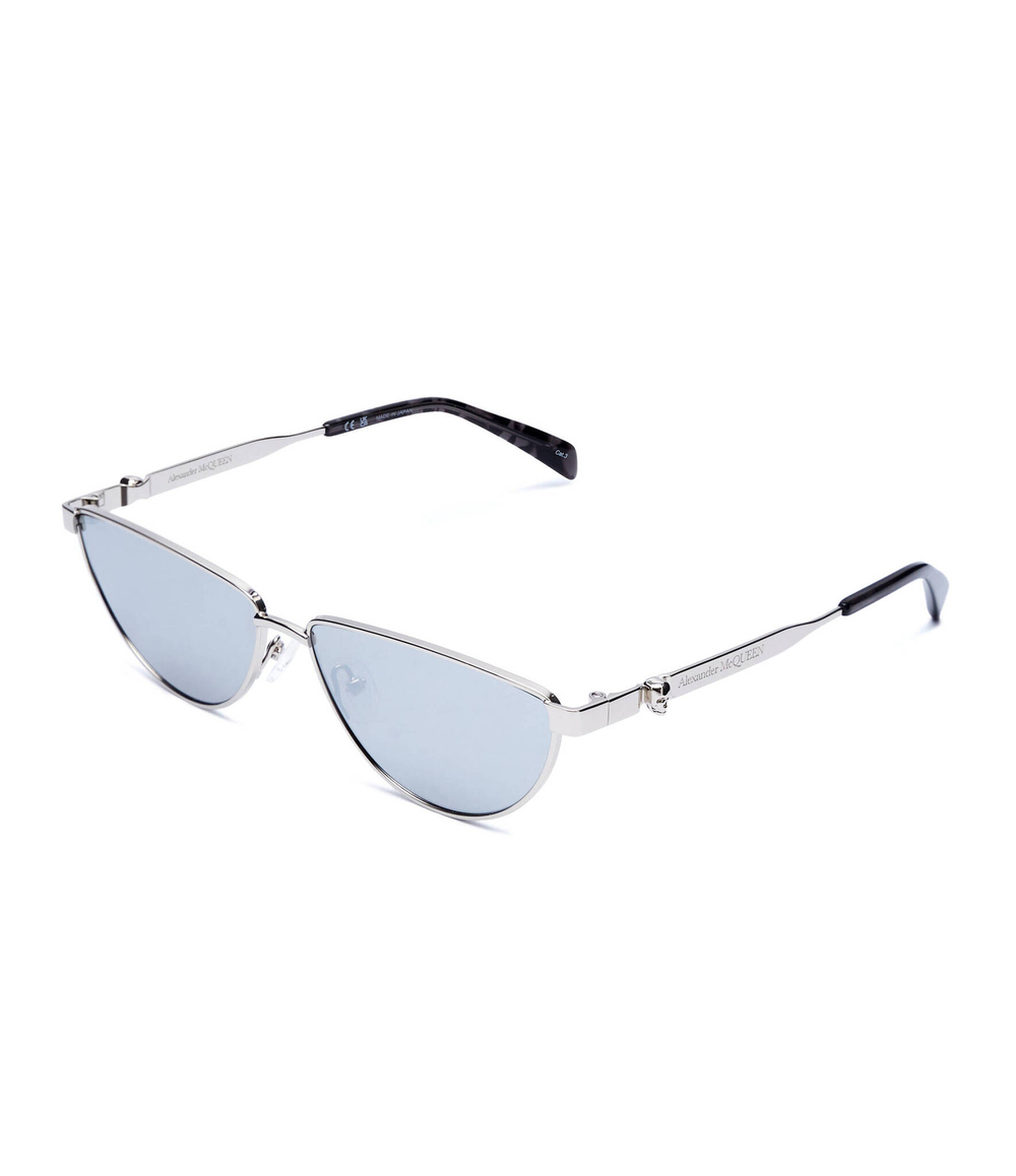 Солнцезащитные очки AM0456S-004 Alexander McQueen - серебряный(AM0456S)