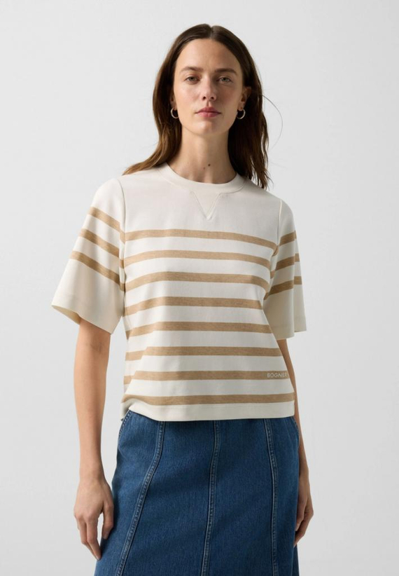 Футболка BOGNER STACEY-2 в бело-бежевом цвете