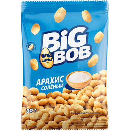 Арахис Big Bob арахис соленый 80 гр