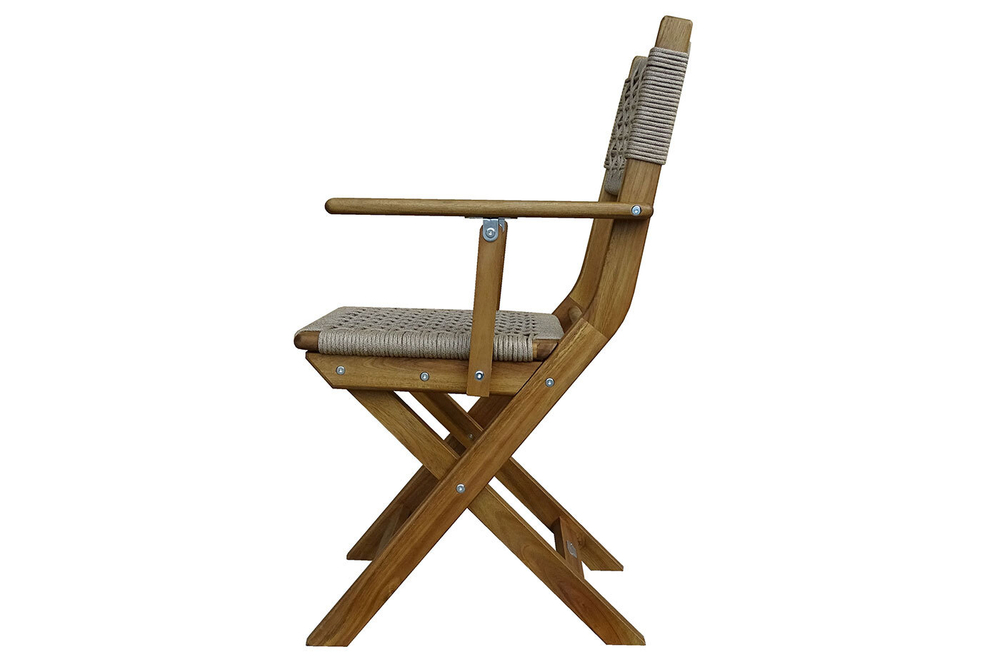 Стул из акации CALISTO складной с подлокотниками