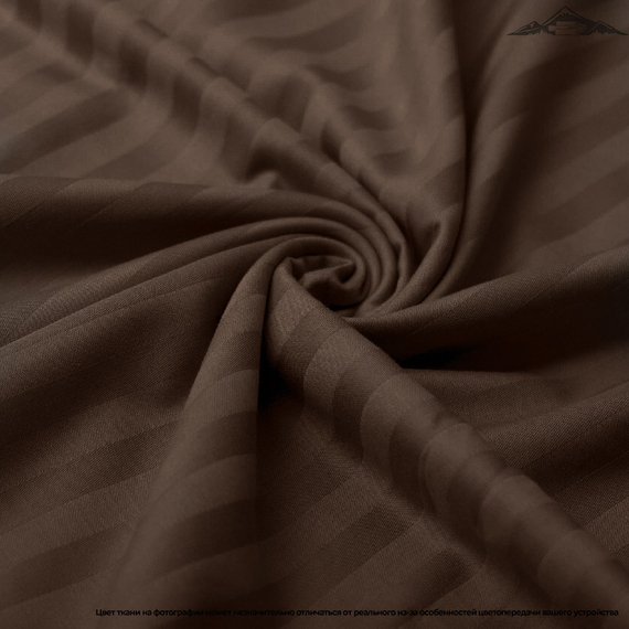 Сатин-страйп &quot;Шоколад&quot; | ш.240 см | 130 г/м² | хлопок-100%