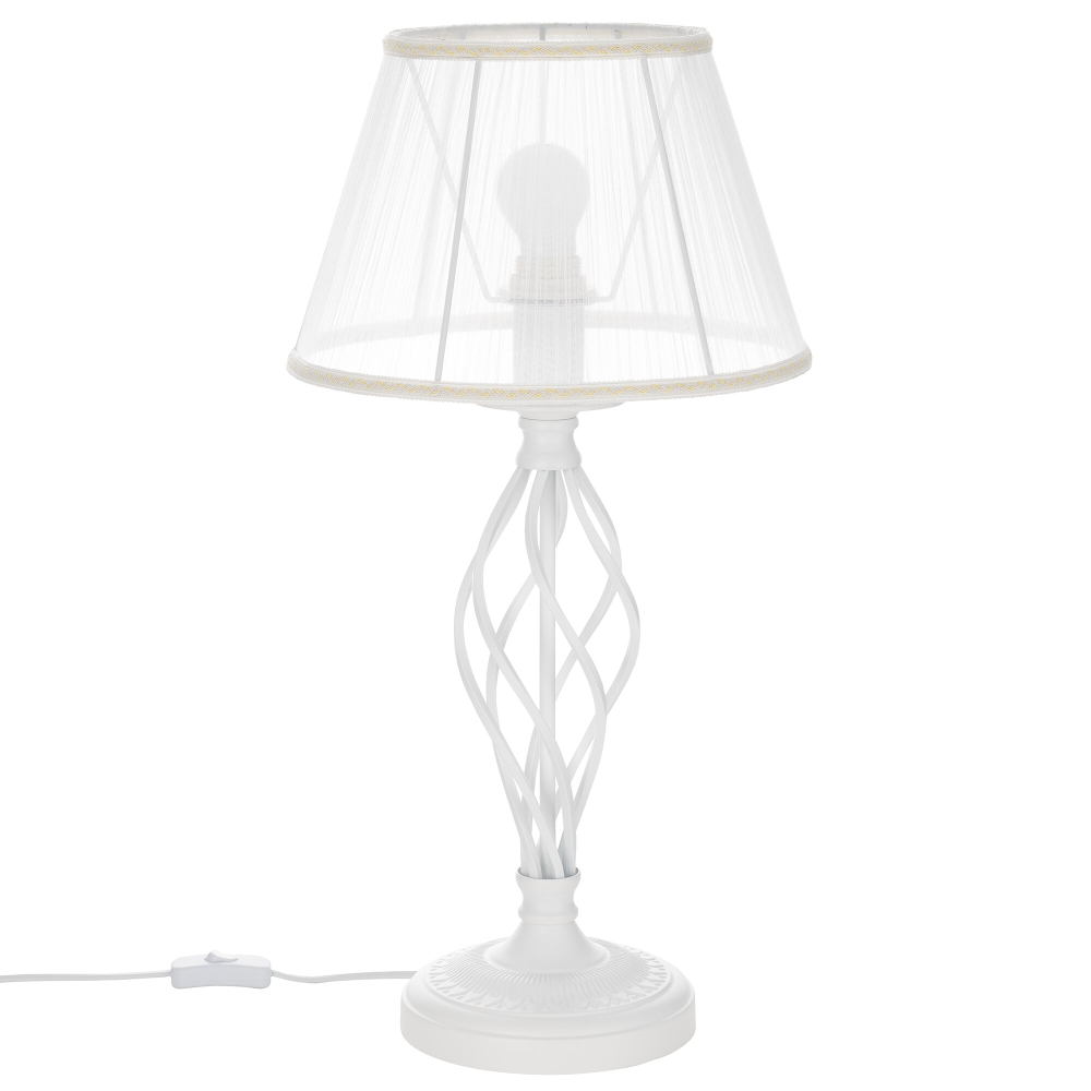 Citilux Ровена CL427810 Настольная лампа с абажуром Белая