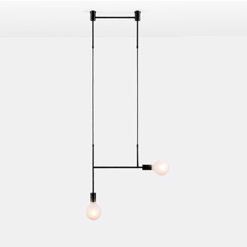 Ceiling design lamp  Side Kick by Volker Haug (Black)