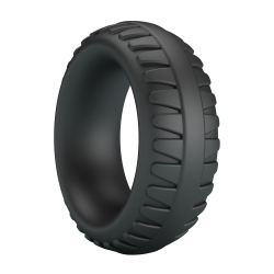 CRAZY BULL - Эрекционное кольцо из силикона растягивающееся черное