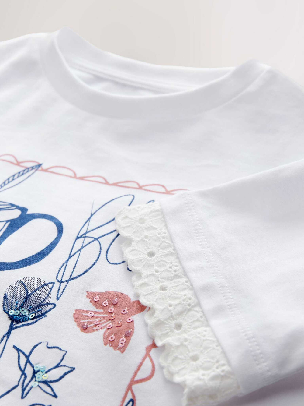 Футболка для девочки Next AG5-736, Белый