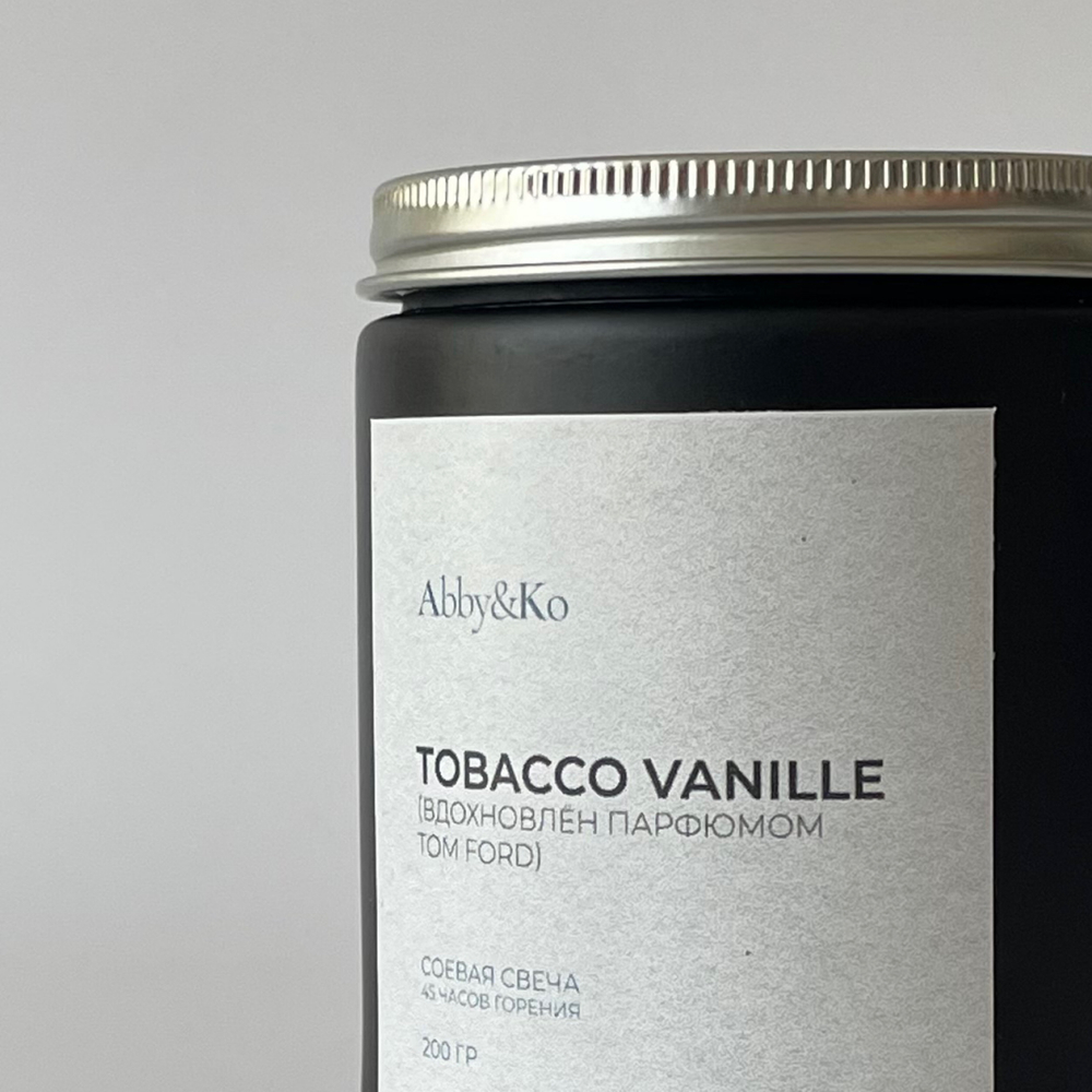 Cвеча Tobacco vanille вдохновлённая парфюмом Tom Ford (200 гр)