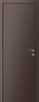 Дверь влагостойкая пластиковая KAPELLI multicolor Ф2К RAL 8017 Коричневый + коробка